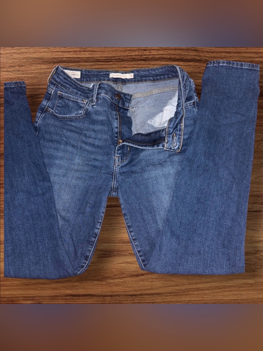 Levi's 721 High Rise Straight skinny Jeans Women’s 30 Rare Red Tag